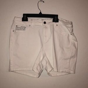 NEW WHITE JEWLED SHORTS